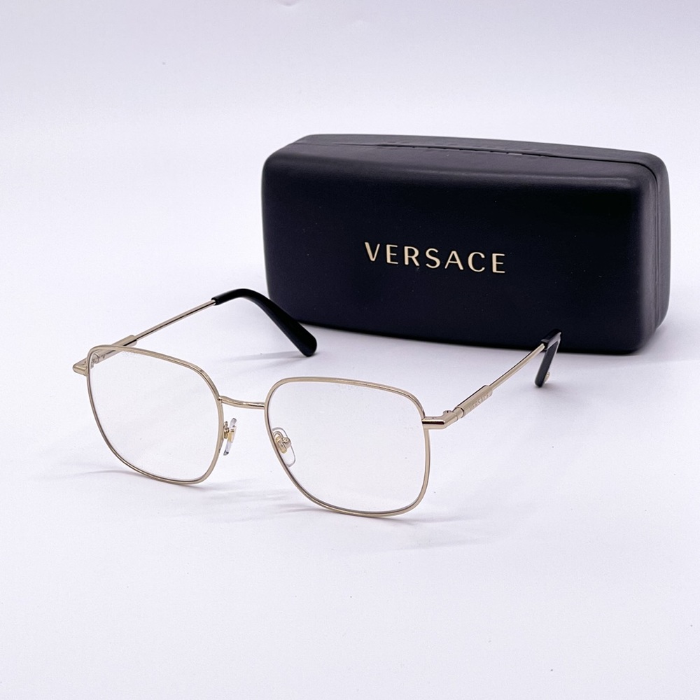 NEW VERSACE VE1281 1002 WOMEN’S EYEGLASSES VERSACE MOD 1281 GOLD EYEWEAR VERSACE